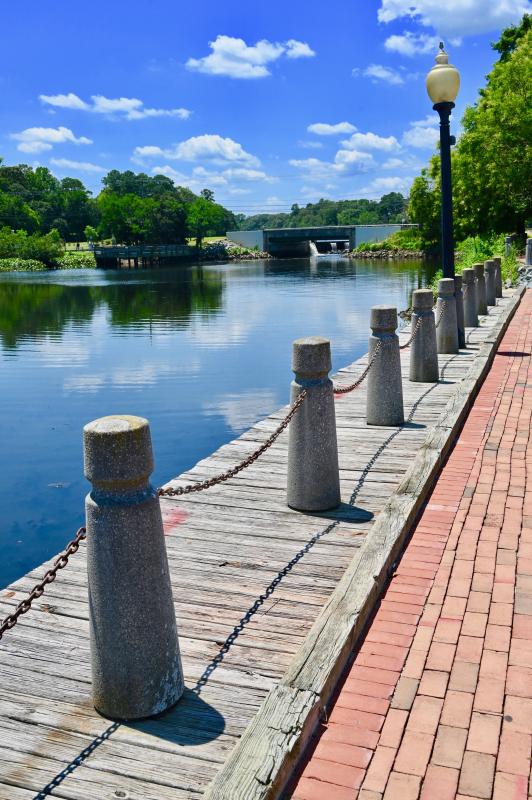 Milton, home to five governors, has a renovated riverwalk in its historic downtown.